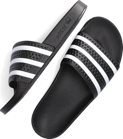 adidas slippers heren wit zwart|adidas 3 strips dames.